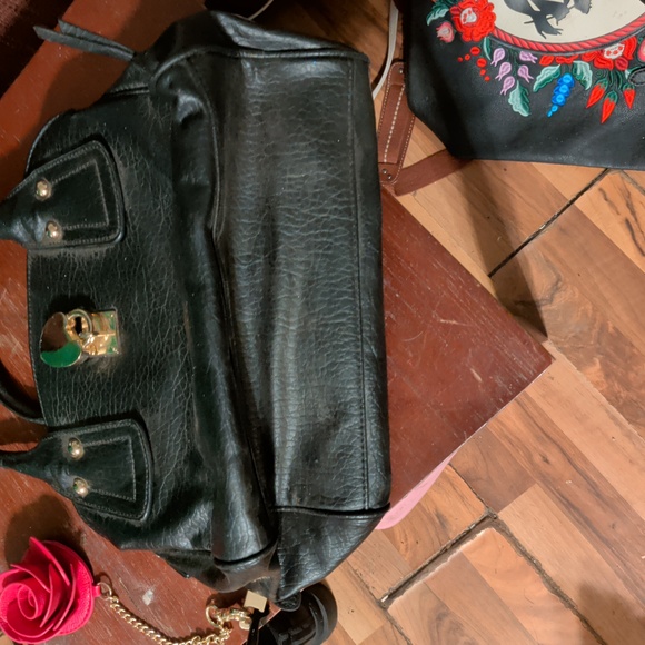 Juicy Couture Black Satchel with Gold Accents - Picture 4 of 4